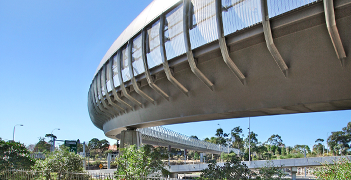 Architectural concrete feature with EcoTerra design