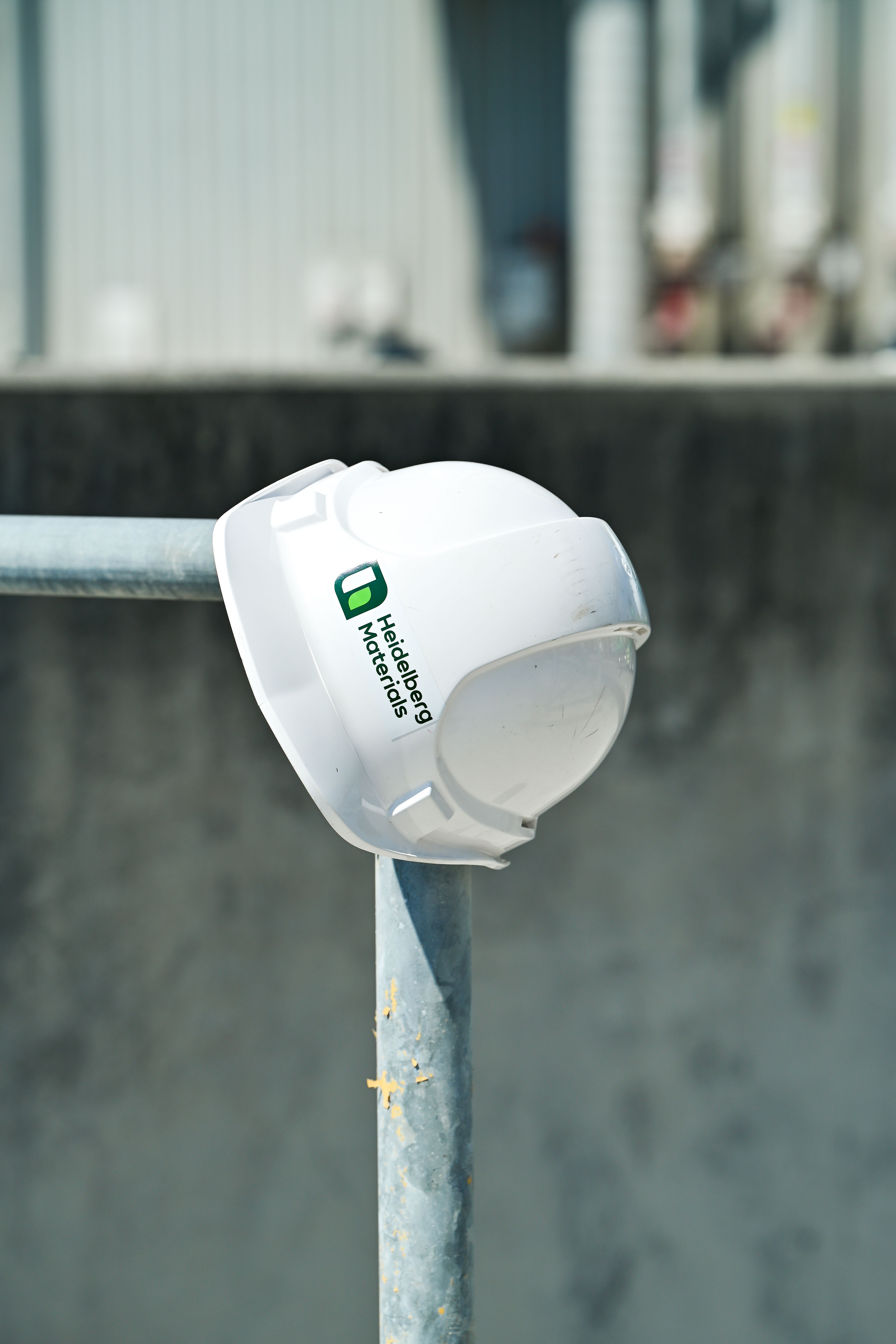 Heidelberg Materials branded safety helmet