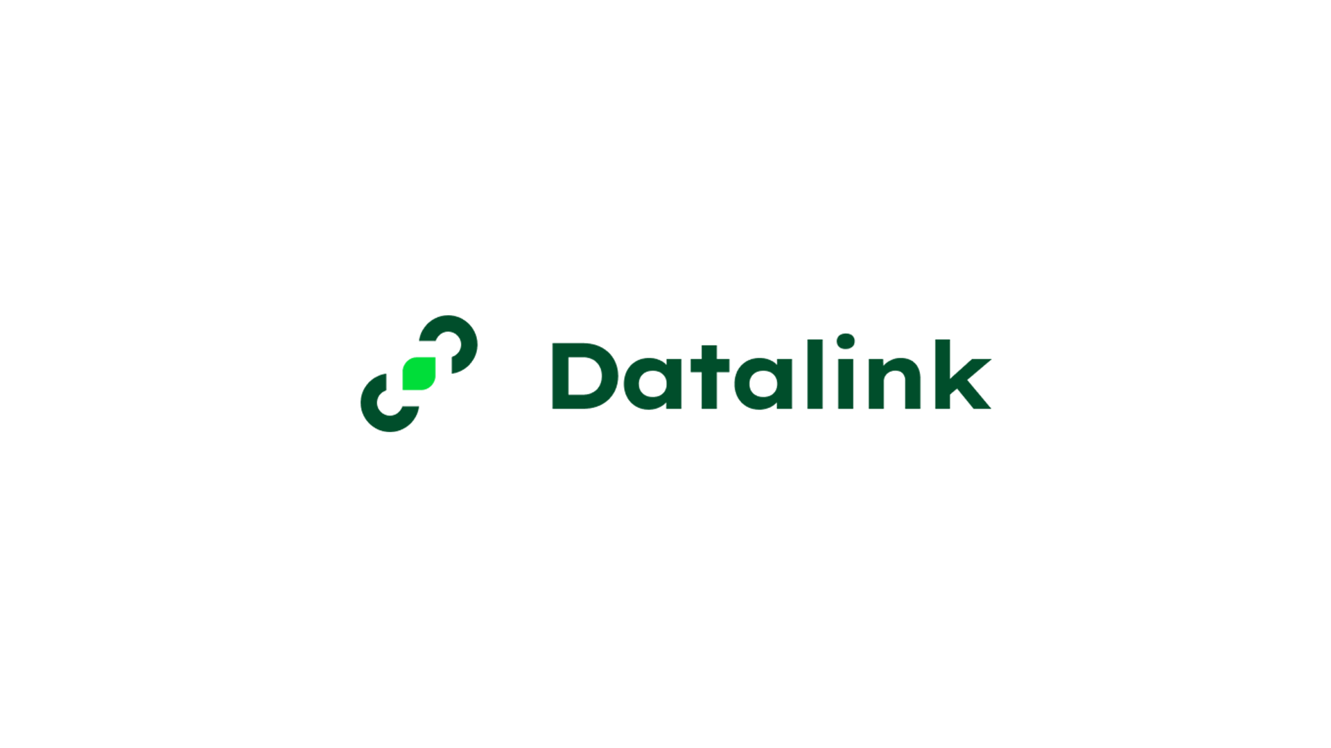 Datalink logo in black and green 