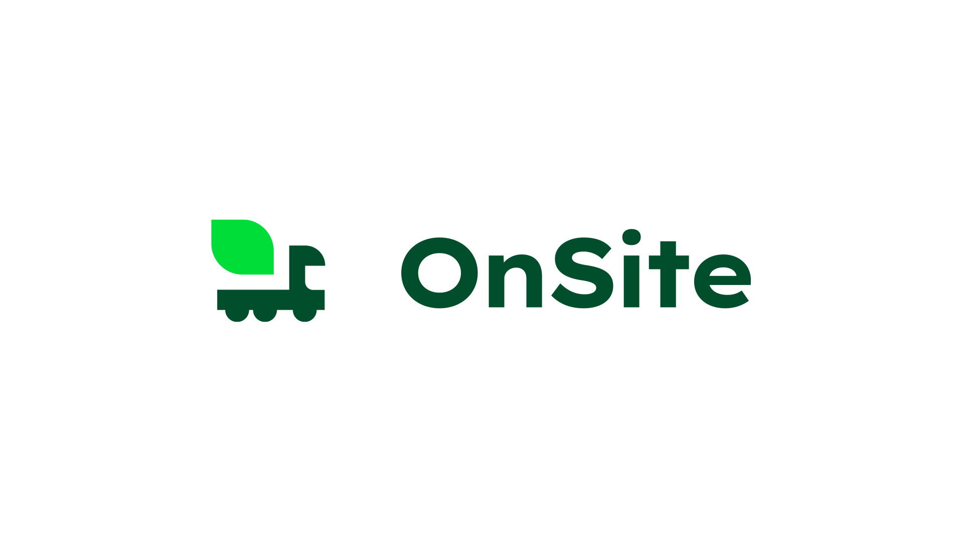 OnSite logo in black and green