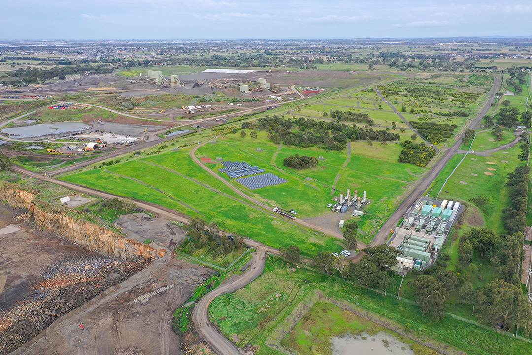 Aerial overview of Wollert Resource Park