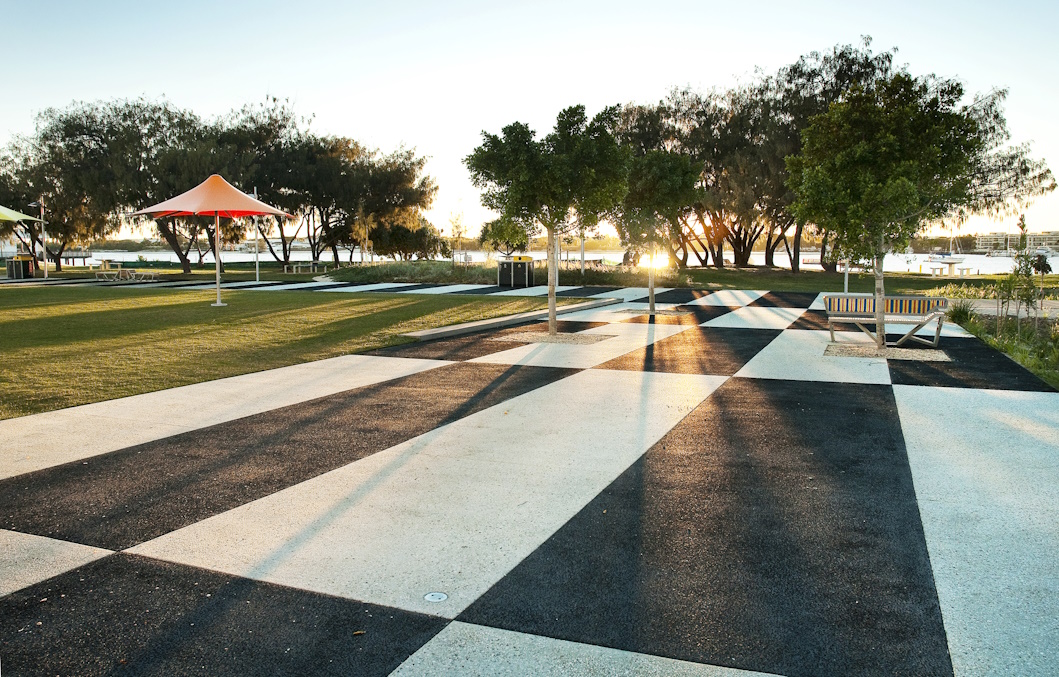 Decorative Imagecrete Colour driveway with patterned polished and exposed concrete finish