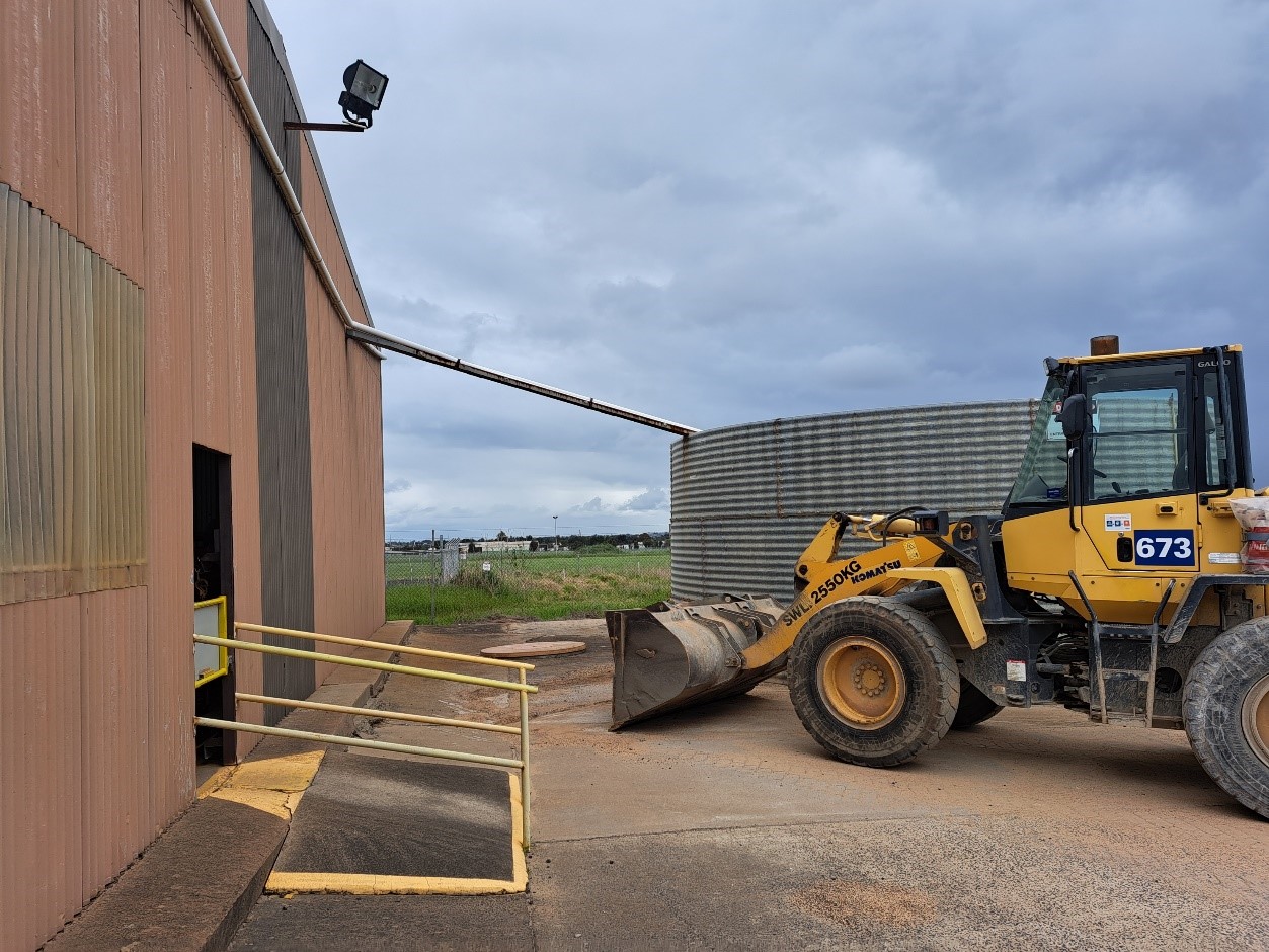 Rainwater capture system at Dubbo concrete plant