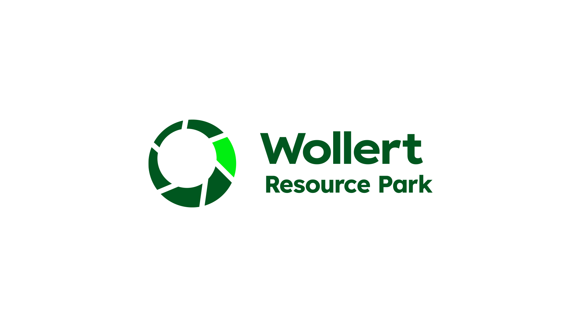 Wollert Resource Park logo with green circular emblem