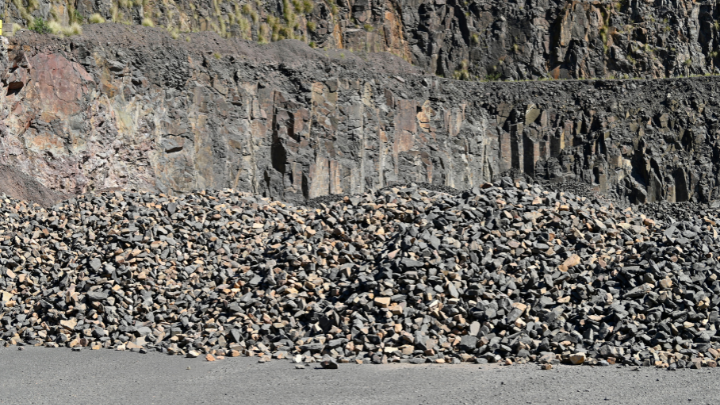 Ballast pile at Heidelberg Materials Australia quarry