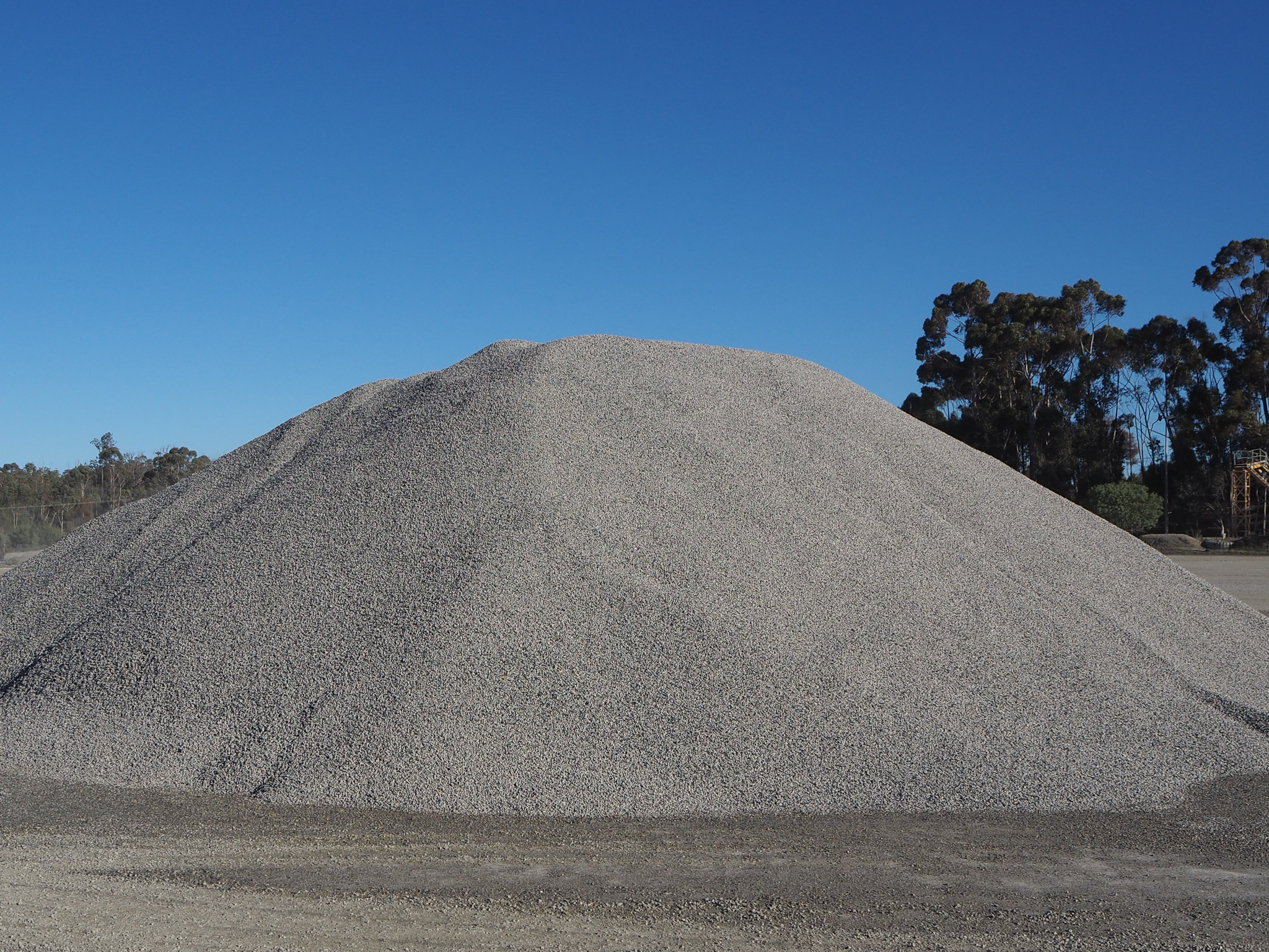 Stockpile of Sealing Aggregates at Heidelberg Materials Australia quarry