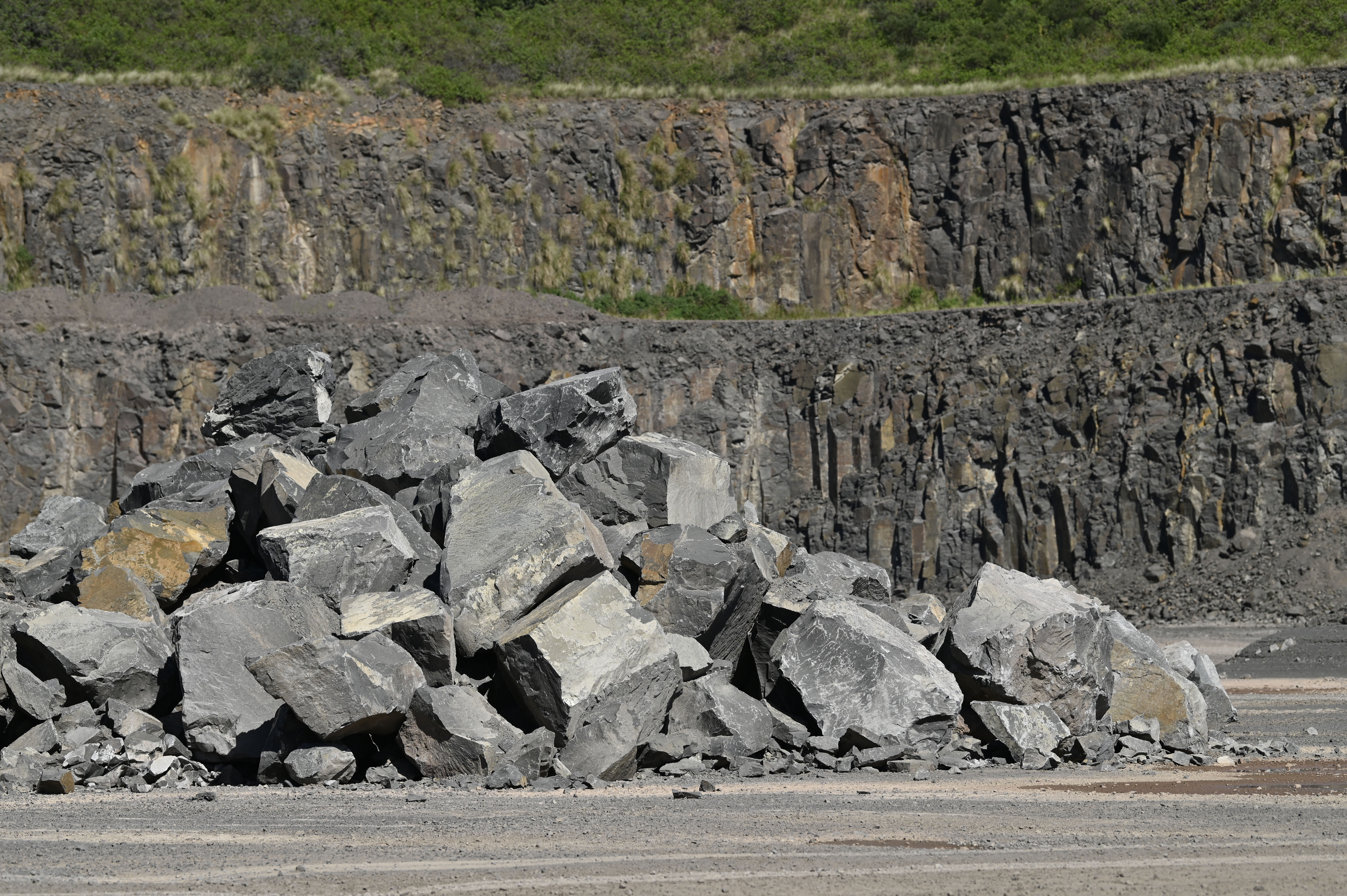 Shot rock at Heidelberg Materials Australia quarry
