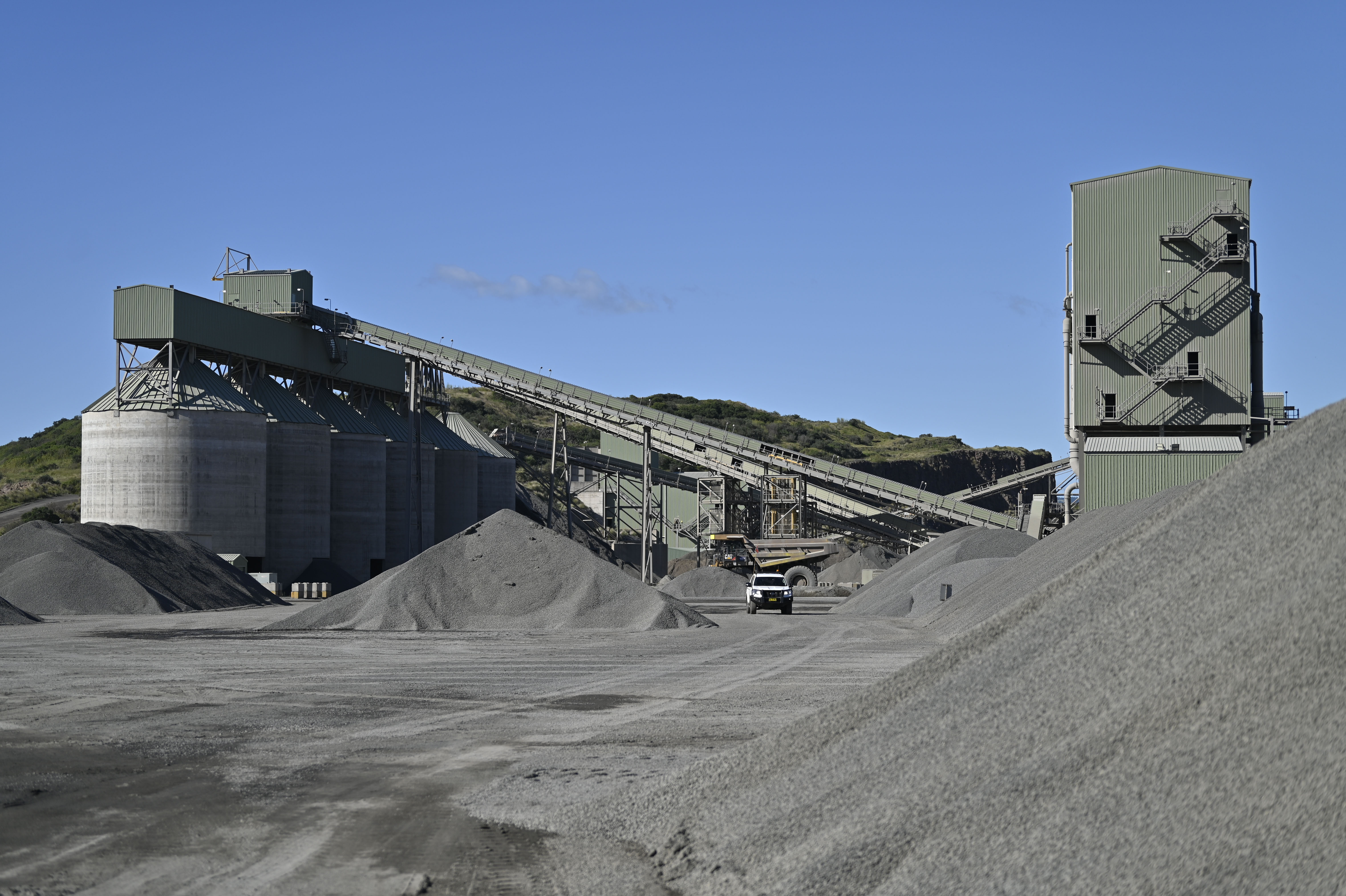 Cement treated roadbase at Heidelberg Materials Australia quarry