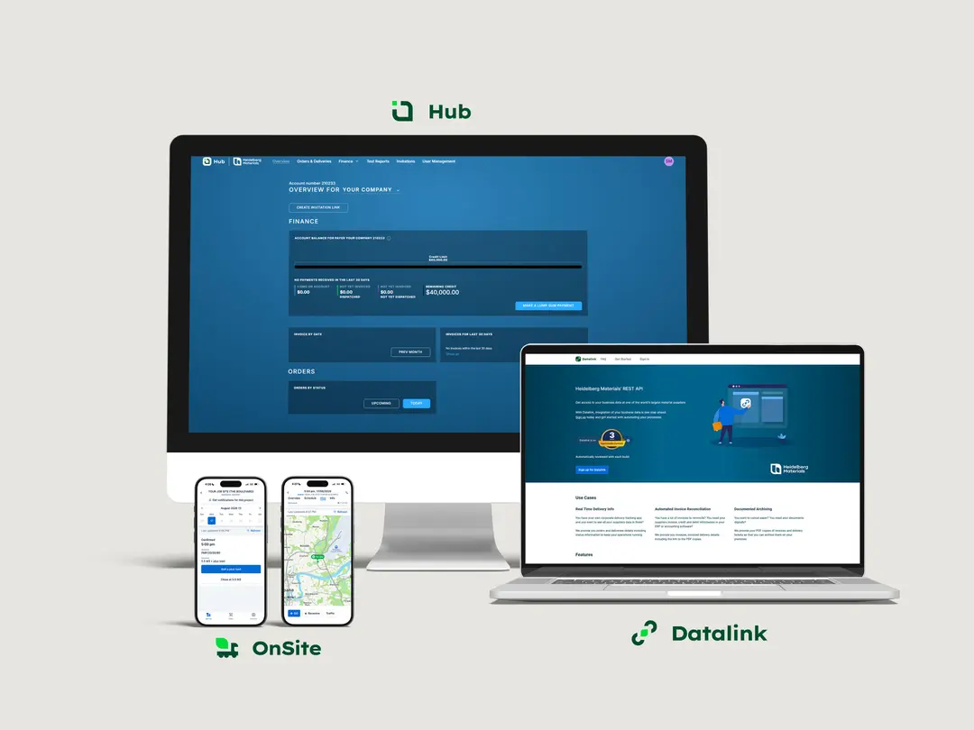 HConnect Digital Solutions including Hub, OnSite and Datalink