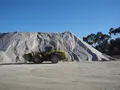 Stockpile of manufactured sand at Heidelberg Materials Australia quarry