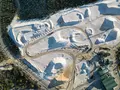 Silica sand stockpiles at Heidelberg Materials Australia quarry
